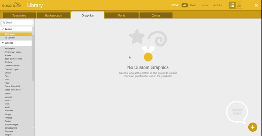 Upload Graphics in Encore