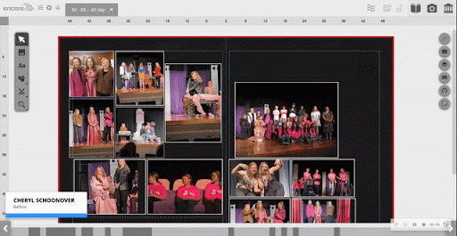 Grouping and moving images together