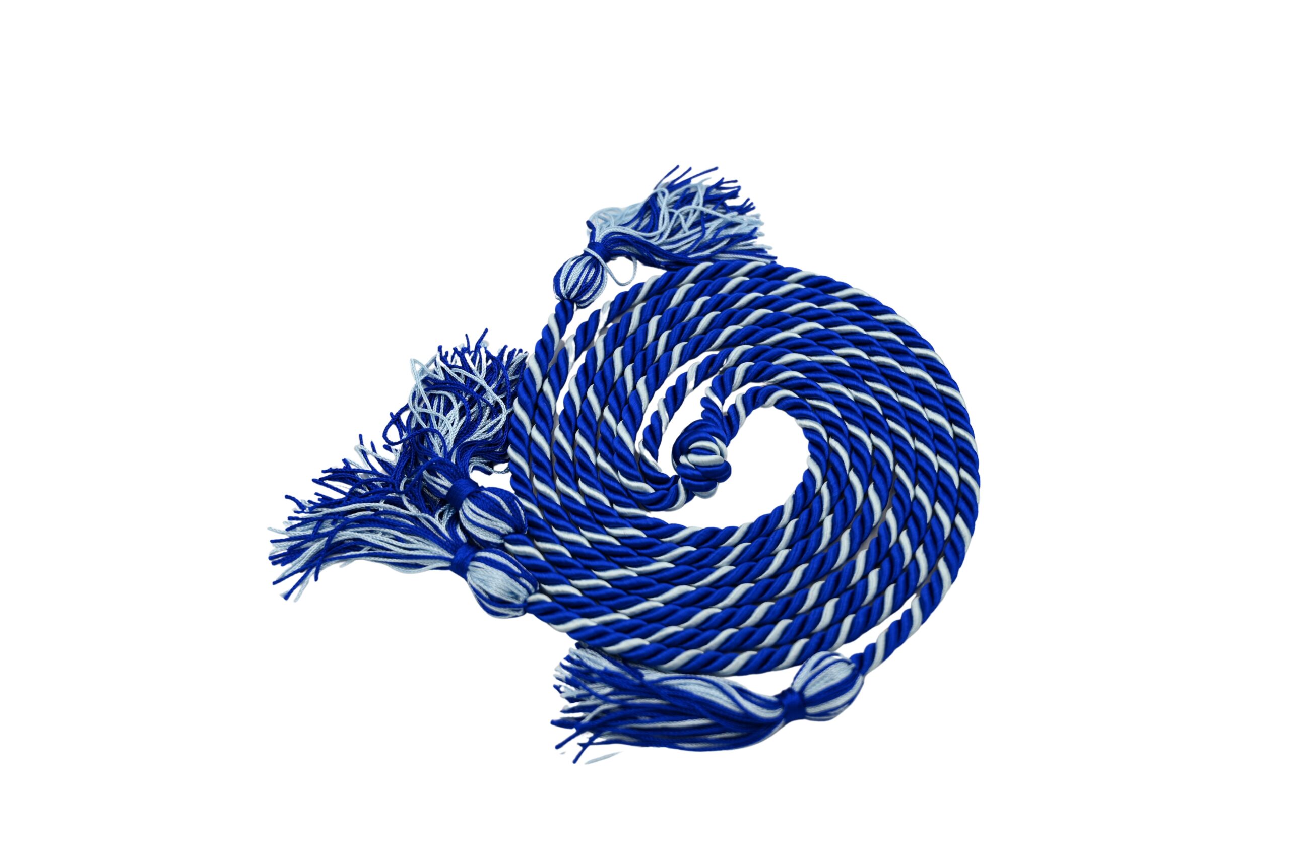 Royal Blue and White Double Cord