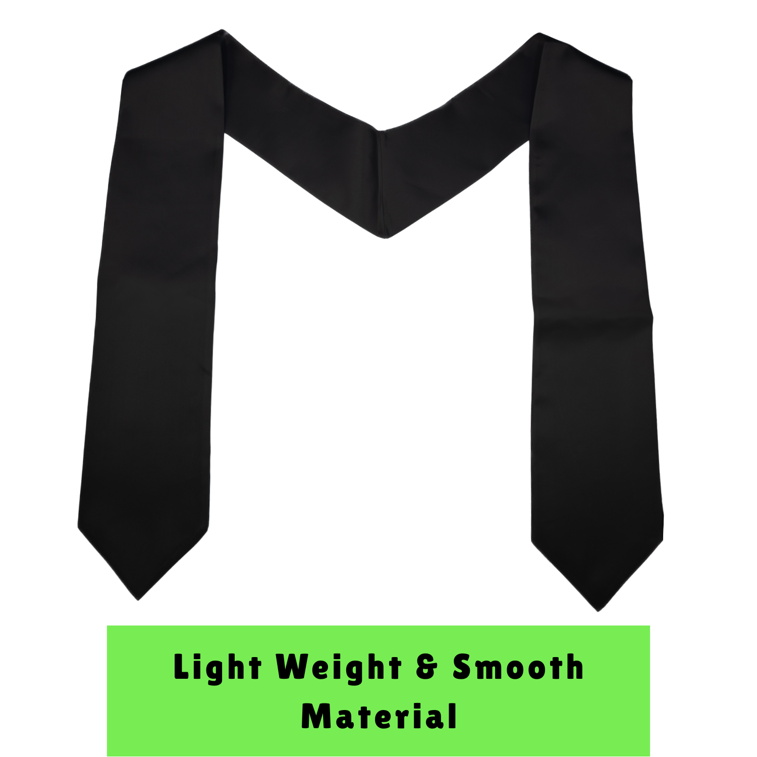 Plain Black Stoles